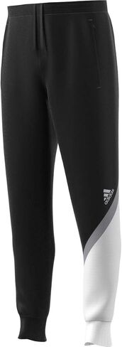 adidas Men's Essentials 3-Stripes Tapered Tricot Pants (Black/White/Core Black, Medium) in Saudi Arabia