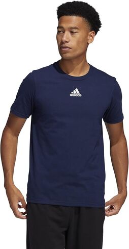 adidas Men's Amplifier Regular Fit Cotton T-Shirt EK017 L Collegiate Navy in Saudi Arabia
