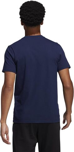 adidas Men's Amplifier Regular Fit Cotton T-Shirt EK017 L Collegiate Navy in Saudi Arabia