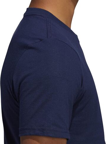 adidas Men's Amplifier Regular Fit Cotton T-Shirt EK017 L Collegiate Navy in Saudi Arabia