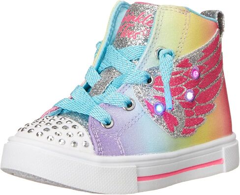Skechers Kids Girls Twinkle Sparks-Wing Charm Sneaker, Multi, 6 Toddler in Saudi Arabia