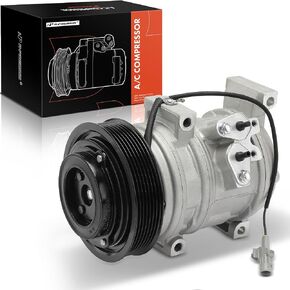 A-Premium Air Conditioner AC Compressor with Clutch Compatible with Scion tC 2005-2006 2.4L, Replace# 10361560, 10361561 in Saudi Arabia