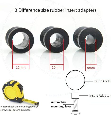 LT Sport 6 سرعات ناقل الحركة اليدوي مقبض ناقل الحركة PVC جلد ألومنيوم أسود مقبض تروس in Kuwait