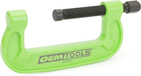 OEMTOOLS 24549 Automotive Bearing Cup Installer, Bearing Clamp, Medium and Light Duty U Joint Installer, Drive Shaft Tool, Impact Rated Steel C Clamp with Magnets in Saudi Arabia