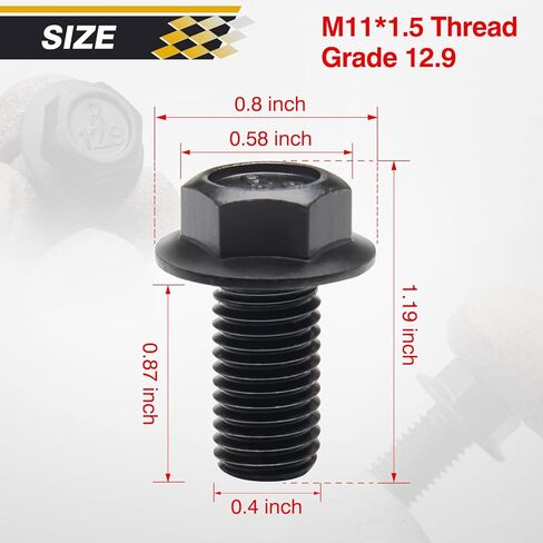 سوموسين مجموعة براغي عجلة الموازنة 12.9 ال اس متوافقة مع LS1 LS3 LS2 العمود المرفقي LM7 LR4 LQ4 LS6 L59 LQ9 LM4 L33 LH6 L92 L76 LY5 LY6 LC9 LH8 LMG L98 L99 (6 قطع) in Kuwait