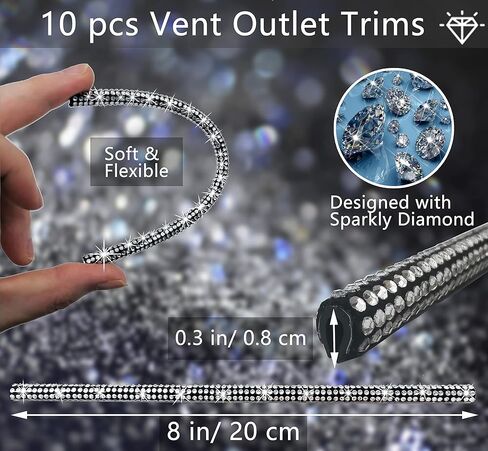 مجموعة إكسسوارات السيارة بلينغ 29 قطعة للنساء، زخرفة منفذ تهوية السيارة بلينغ، أغطية حزام الأمان بلينغ، غطاء فرامل اليد بلينغ، غطاء تروس السيارة بلينغ، شاحن سيارة بلينغ، قواعد السيارة بلينغ (أبيض) in Kuwait