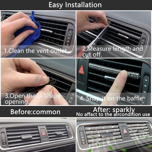 مجموعة إكسسوارات السيارة بلينغ 29 قطعة للنساء، زخرفة منفذ تهوية السيارة بلينغ، أغطية حزام الأمان بلينغ، غطاء فرامل اليد بلينغ، غطاء تروس السيارة بلينغ، شاحن سيارة بلينغ، قواعد السيارة بلينغ (أبيض) in Kuwait