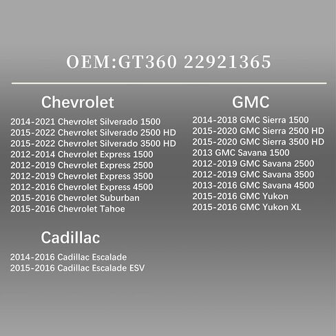 Gas Cap Fuel Cap ‎GT360 22921365 For Chevrolet Silverado 1500 2500 HD 3500 HD Express 1500-4500 Suburban Tahoe,GMC Sierra 1500 2500 HD 3500 HD Savana 1500-4500 Yukon XL,Cadillac Escalade ESV. in Saudi Arabia