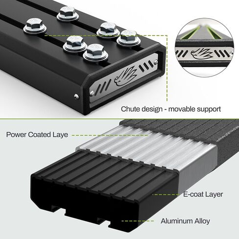 AUTOSAVER88 Running Boards Compatible with 2015-2023 Ford F150, 2017-2023 Ford F250 F350 Supercrew Cab, 4 Inches Aluminum Black Side Steps Nerf Bars in Saudi Arabia