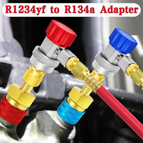 Boltigen R1234yf to R134a Adapter, R134a Adapter, R134a to R1234yf Adapter Kit, for R1234yf/R134a Car AC Refrigerant System in Saudi Arabia