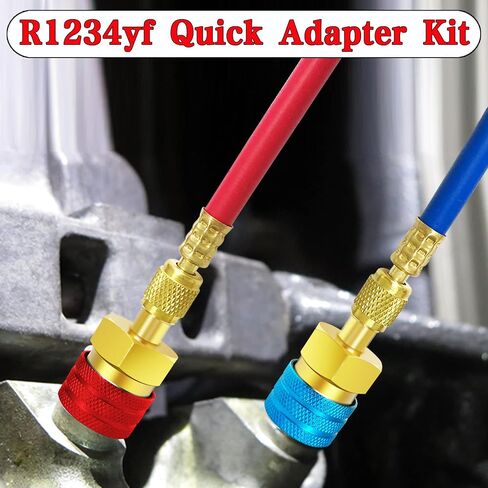 Boltigen R1234yf to R134a Adapter, R134a Adapter, R134a to R1234yf Adapter Kit, for R1234yf/R134a Car AC Refrigerant System in Saudi Arabia
