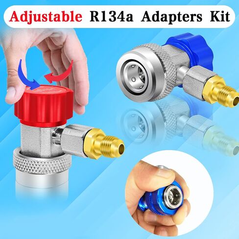 Boltigen R1234yf to R134a Adapter, R134a Adapter, R134a to R1234yf Adapter Kit, for R1234yf/R134a Car AC Refrigerant System in Saudi Arabia