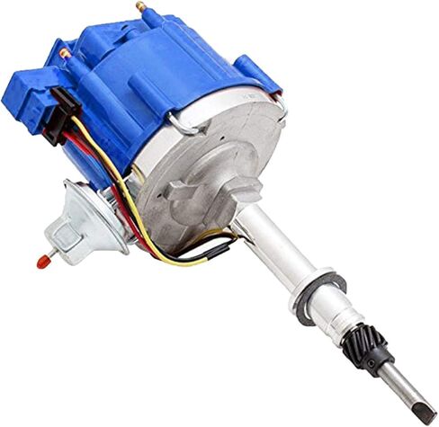 A-Team Performance - Complete HEI Distributor 65K Coil 7500 RPM - Compatible with Chevrolet Chevy GM GMC Truck Late Model Inline 6 Cylinder 230 250 292 One Wire Installation Black Cap in Saudi Arabia