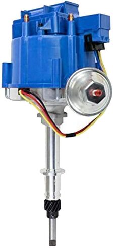 A-Team Performance - Complete HEI Distributor 65K Coil 7500 RPM - Compatible with Chevrolet Chevy GM GMC Truck Late Model Inline 6 Cylinder 230 250 292 One Wire Installation Black Cap in Saudi Arabia