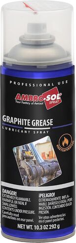 Ambro-Sol - G019 Graphite Grease Spray, Lubricant Ideal for Land Machinery, Agriculture, Construction, 100% Infinite Recyclable Tinplate Spray Canister, NET WT. 10.3 Oz. 400ml. in Saudi Arabia