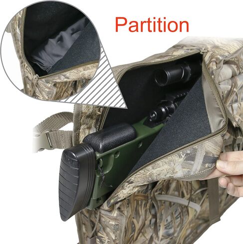 MYDAYS Double Gun Rack for UTV,Improve Style Gun Carrier Rifle Case Rear Storage Bag Roll Cage Cargo Organizer for 2 Guns in Kuwait