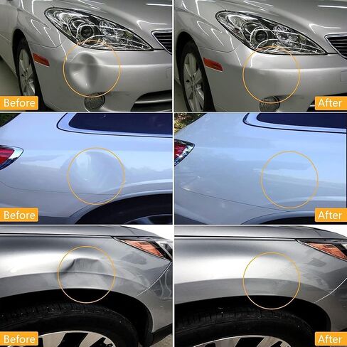 ZEUSFIRE Dent Puller 52PCS Paintless Dent Removal Kit for Car, Dent Repair Kits with Golden Lifter, Bridge Puller Tool & 100W Glue Gun, Dent Remove Kit for Car Body Repair in Kuwait