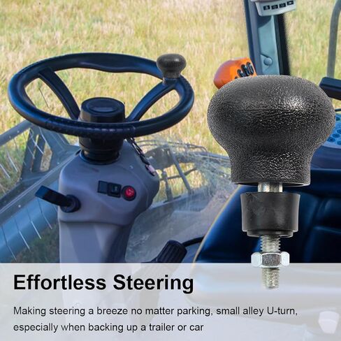 قطعتان من المقبض الدوار، عجلة قيادة معدنية معززة لمساعد القيادة، مقبض دوار ملائم عالمي، مقبض عجلة القيادة، ملحق السيارة in Kuwait