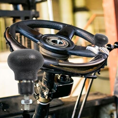 قطعتان من المقبض الدوار، عجلة قيادة معدنية معززة لمساعد القيادة، مقبض دوار ملائم عالمي، مقبض عجلة القيادة، ملحق السيارة in Kuwait