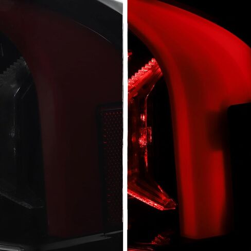 AKKON-يناسب 2007-2008 دودج رام 1500 07-09 رام 2500 3500 بيك اب LED أحمر واضح الذيل أضواء الفرامل زوج السائق + الركاب in Kuwait