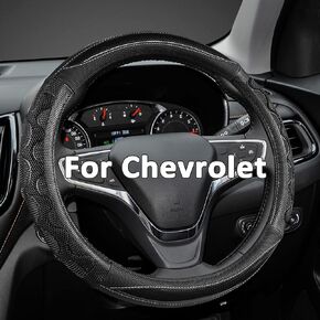 GIANT PANDA Steering Wheel Cover for Chevy Tahoe 15.5-16 Inch - Car Steering Wheel Cover for Chevrolet Tahoe - Black