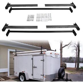 NIXFACE Adjustable Roof Ladder Racks Fit for 4"-7" Wide Enclosed Trailers Cargo Vans Trucks in Kuwait