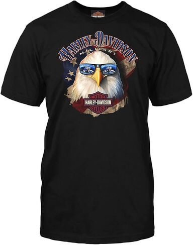 Harley-Davidson Military - Men's Patriotic Eagle Graphic T-Shirt - Shady Eagle | Overseas Tour in Saudi Arabia