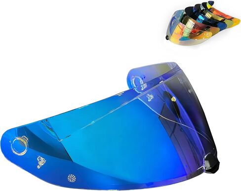 Logto Motorcycle Helmet Visor for I70 HJ-31 Helmet Visor Replacement Uv Protection Anti-Scratch, Universal (Rainbow) in Kuwait