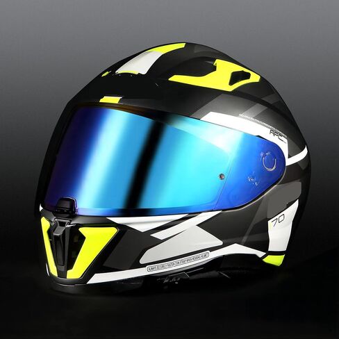 Logto Motorcycle Helmet Visor for I70 HJ-31 Helmet Visor Replacement Uv Protection Anti-Scratch, Universal (Rainbow) in Kuwait