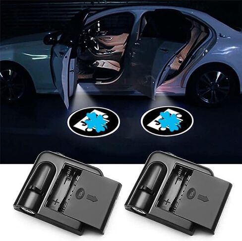 2PCS Car Door Lights Logo Projector for J-p,Courtesy Ghost Shadow Welcome Door Lamp Fit Je- P All Models in Kuwait