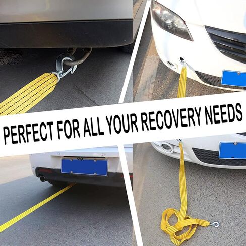 Heavy Duty Tow Strap- 6614 LB Break Strength,Recovery Tow Strap Use for Emergency Road Towing Rope in Saudi Arabia