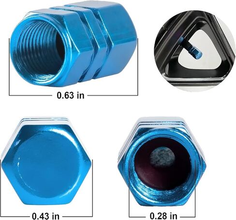 Car Tire tire Valve Cap Valve stem Cover, 12PCS Valve stem Cap,for Automobiles, SUV, Motorcycles, Bicycles, and Trucks, Universal tire Valve stem Cap (Black) in Kuwait