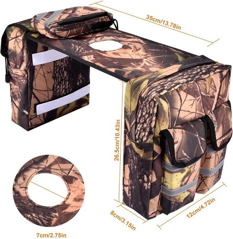 CKEGUO ATV Saddle Bag,Waterproof Insulated pocket Motorcycle Tank Bag with Reflective Strips - Cargo Tank Phone Bag Storage Luggage for ATV UTV Bicycle Snowmobile in Saudi Arabia
