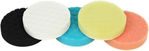 مجموعة وسادات تلميع أوتيك مكونة من 5 قطع - ملمع مقاس 6 بوصة لمخزن تفصيل السيارة - مجموعة وسادات تلميع مركبة للتلميع وسادات شمع لتصحيح الطلاء in Kuwait