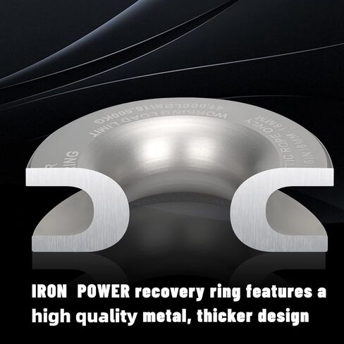 IRON POWER Winch Snatch Recovery Ring 41,000 lbs for Soft Shackle (Silver) in Saudi Arabia