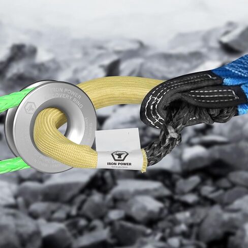 IRON POWER Winch Snatch Recovery Ring 41,000 lbs for Soft Shackle (Silver) in Saudi Arabia