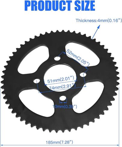 YOXUFA Go Kart Sprocket Hub 1 بوصة تتحمل 1/4 بوصة مجموعة أدوات Keyway مع سلسلة #35 60T ضرس محرك خلفي 4 فتحات لعربة الذهاب أجزاء الدراجة الصغيرة الفضية in Saudi Arabia