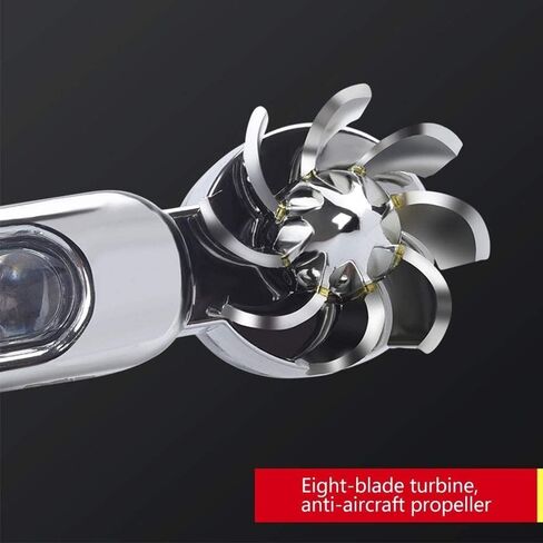 2 Pcs/Set 8 LED Wind Powered Vehicle Daytime Running Light Lamp, Car Lamp No Need External Power Supply, Waterproof Car Wind Energy Daytime Light, Auto LED Daytime Running Lights (White) in Saudi Arabia