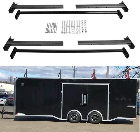NIXFACE Adjustable Roof Ladder Racks Fit for 4"-7" Wide Enclosed Trailers Cargo Vans Trucks in Kuwait