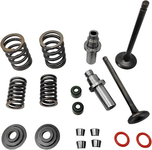 Intake Exhaust Valves with Seals Spring & Valve Guide Kit Compatible for Honda XR100R XR80R CRF100F CRF80F NSF100 XL100S 1979-2013 in Kuwait