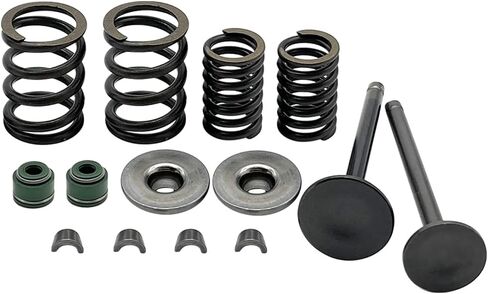 Intake Exhaust Valves with Seals Spring & Valve Guide Kit Compatible for Honda XR100R XR80R CRF100F CRF80F NSF100 XL100S 1979-2013 in Kuwait