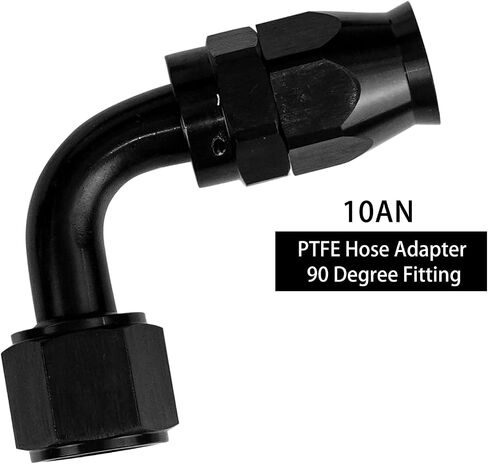 Dexepe 6AN PTFE خرطوم محول 90 درجة تركيب خط الوقود خرطوم محول تركيبات نظام الوقود المؤكسد الأسود in Kuwait