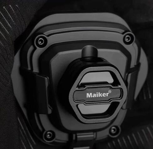 Maiker متوافق مع غطاء قاعدة هوائي الراديو 2007-2023 Jeep Wrangler JK JKU JL JLU Gladiator JT(ABS، أسود) in Kuwait