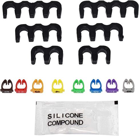 A-Team Performance - Silicone Spark Plug Wires Set Automotive Wire Accessories - Compatible with Chevy Chevrolet GMC V6 V8 4.3L 5.0L 5.7L TBI EFI - 8.0mm Red in Saudi Arabia