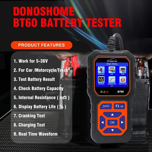 أجهزة DonosHome المحمولة، الماسح الضوئي OBD2، قارئ رمز خطأ المحرك، مؤشر مستوى البطارية، إطار تجميد الفولتميتر، بحث DTC، مستشعر O2، نظام الاستعداد Crangking، سيارة اختبار منذ عام 1996 in Kuwait