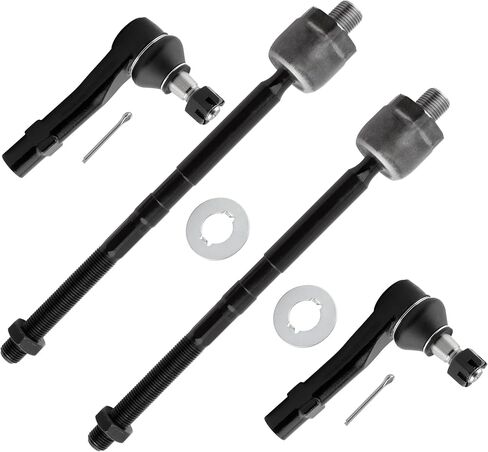 BOXI 4pcs Front Inner and Outer Tie Rod End Links Fit for Ford Explorer Sport 2001-2003 / for Ford Explorer Sport Trac 2001-2005 - 4.0L V6 | ES3667 EV81003 in Saudi Arabia
