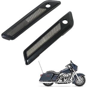 Saddlebag Reflector Inserts for Harley Saddle Bag Latch Cover for Touring Street Electra Road Glide 2014-2024 (Black Reflectors) in Kuwait