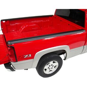 Bushwacker Ultimate BedRail Caps - DiamondBack w/ Stake Holes | 2-Piece Set, Black, Smooth Finish | 29508 | Fits 1993-2011 Ford Ranger w/ 6' Bed; 1994-1997 Mazda B4000 w/ 6' Bed (Excludes STX Models)