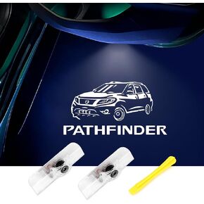 مصابيح باب LED لا تبهت من فيركوي بشعار العلامة التجارية اكسسوارات مصابيح ترحيبية متوافقة مع نيسان باثفايندر 2013-2016 - قطعتين in Kuwait