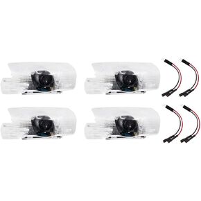 VEPARA LED ضوء باب السيارة شعار جهاز عرض مجاملة LED ليزر ترحيب شعار مصباح ثلاثي الأبعاد شبح ضوء الظل متوافق مع ملحقات RLX/ZDX/TLX/TL، 08 4 قطع A cura in Kuwait